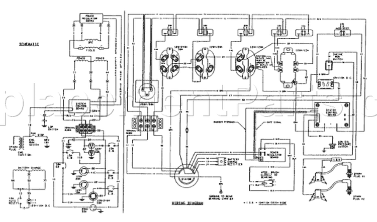 Page B Diagram and Parts List for 9904-0  Briggs and Stratton Generator